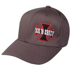 Nu-Fit? Cap, Iron Cross, Charcoal, L/XLfit 