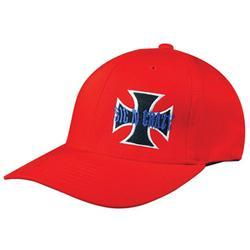 Nu-Fit? Cap, Iron Cross, Red, S/Mfit 