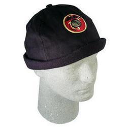 Skull Cap, Solid Black, Embroidered, US Marines, 100% Cottonskull 