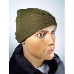 Beanie, 9"x 7", Knit, Olive Drab, 100% Acrylicbeanie 