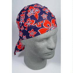Flydanna, 100% Cotton, Hawaiian Red & Blue Floralflydanna 