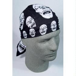 Flydanna, 100% Cotton, White Skull w/Sharp Teethflydanna 
