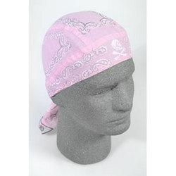 Flydanna, 100% Cotton, Skull Paisley, Light Pinkflydanna 