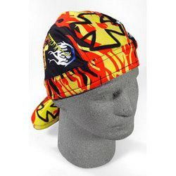 Road Hog, Flydanna, 100% Cotton, Flaming Cycleroad 