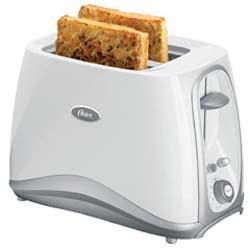 2 Slice Toaster- White