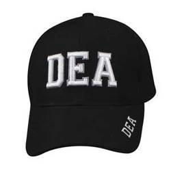 Cap, Black, 3-D Embroidered, DEAcap 