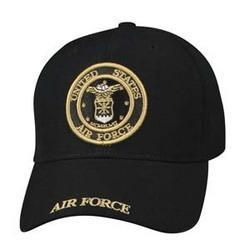 Cap, Black, Embroidered, U.S. Air Force Logocap 