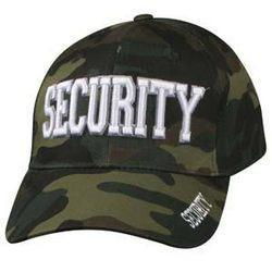 Cap, Woodland Camouflage, 3-D Embroidered, Securitycap 