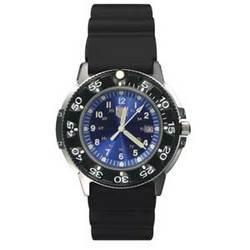 Dive Watch, SS Case/Resin Bezel, Blue Facedive 