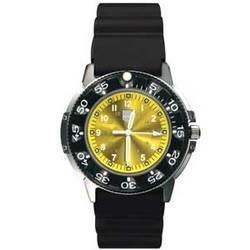 Dive Watch, SS Case/Resin Bezel, Yellow Facedive 