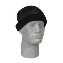 Skull Cap, Leather, Black, one size fits allskull 