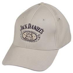 Cap, Jack Daniel's, Khaki, Embroidered, Black Oval Logo, SMcap 