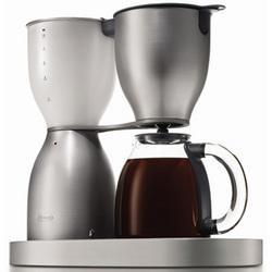 DeLonghi 10-Cup Coffee Maker with Seamless Brushed Aluminum Body