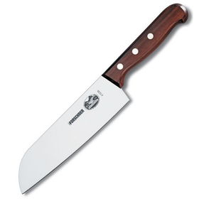 7 in. Santoku, Rosewood Handle, Non-Granton Edge