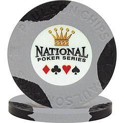 100 Paulson&#174; National Poker Series Chips - No value Gray