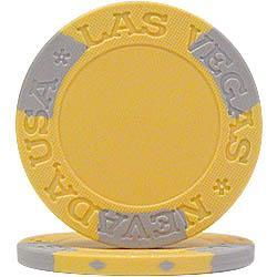 100 NexGen&#153; Las Vegas Edge Spot Poker Chips - Yellow