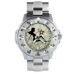 Biker Watch, Mudflap Chick, SS Case, Bezel & 3 Link Bandbiker 