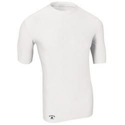 Tight-Fit Compression Short Sleeve Tee, Medium, Whitetight 