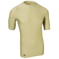 Tight-Fit Compression Short Sleeve Tee, Medium, Fatiguetight 