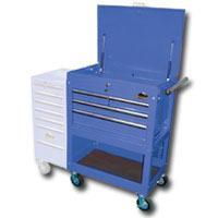 Series 4 Drawer Service Cart - Blueseries 