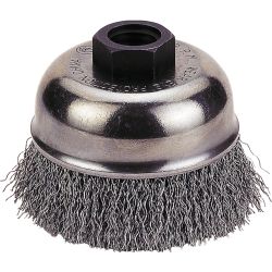 CUP BRUSH, 3\", CRIMPED WIREcup 