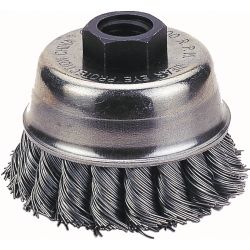 CUP BRUSH, 4\" KNOTTED WIREcup 