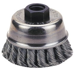 CUP BRUSH, 6\" KNOTTED WIREcup 