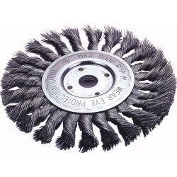 WHEEL BRUSH 6\" 5/8X11 KNOTTED WHEELwheel 