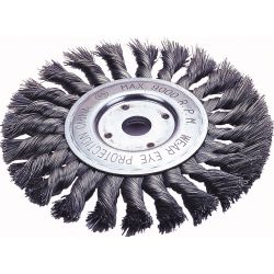 WHEEL BRUSH 6\" 1/2\"-5/8\" KNOTTED BRUSHwheel 
