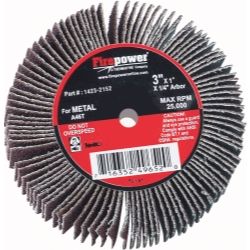 FLAP WHEEL, 3\" X 1\", 60 GRITflap 