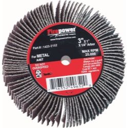 FLAP WHEEL, 3\" X 1\", 80 GRITflap 