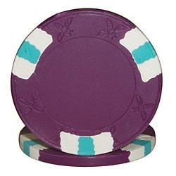 100 NexGen&#153; Lucky Bee Edge Spot Poker Chips - Purple