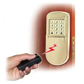 Keyless Remote Deadbolt Home Security System Polished Brasskeyless 