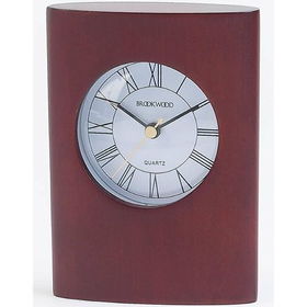 Brookwood&trade; Wooden Clock in a Rich Cherry Stain