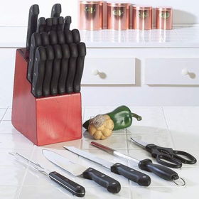 Maxam&reg; 25pc Cutlery Set in Wood Blockmaxam 
