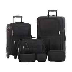 Embassy&trade; 6pc Black Luggage Set