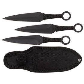 Maxam&reg; 3pc 6-1/2&quot; Throwing Knives in Nylon Sheathmaxam 