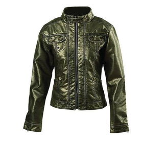 Casual Outfitters&trade; Ladies&apos; Fashion Jacket with Metallic Gold Finish (Extra Large)casual 