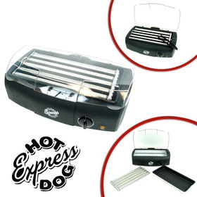 Hot Dog Express Rotary Grill Hot Dog Maker FREE Tongs
