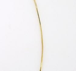 Genuine Gold Square Snake Ankletgenuine 