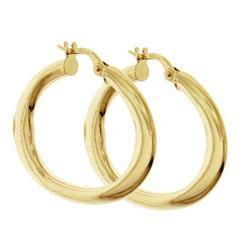 Solid Gold Hoop Earrings