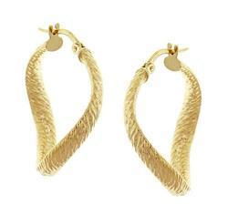 Solid Gold Hoop Earringssolid 