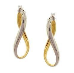 Two-Tone Gold Earrings