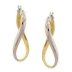 Two-Tone Gold Earringstwo 