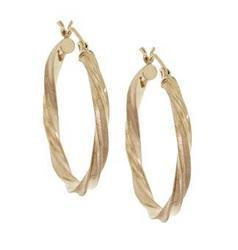 Laser Cut Solid Gold Hoop Earringslaser 