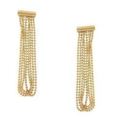 14K Gold Dangle Bead Earringsgold 