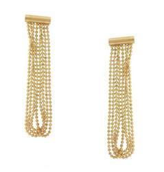 14K Gold Dangle Bead Earringsgold 