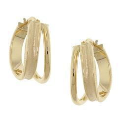 High Polished 18K Gold Hoop Earringshigh 