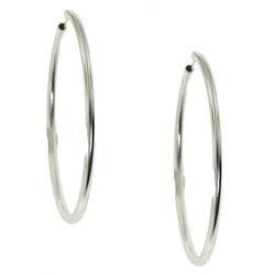 Large Sterling Silver Hoop Earrings