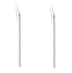 Sterling Silver Stick Dangle Earrings